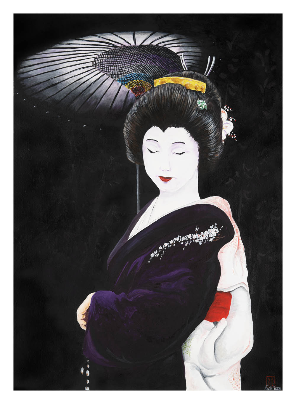 Geisha In Black