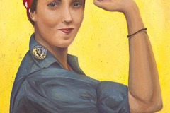 Latifah as Rosie the Riveter 12x16