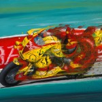 Speed, Oil paint on panel